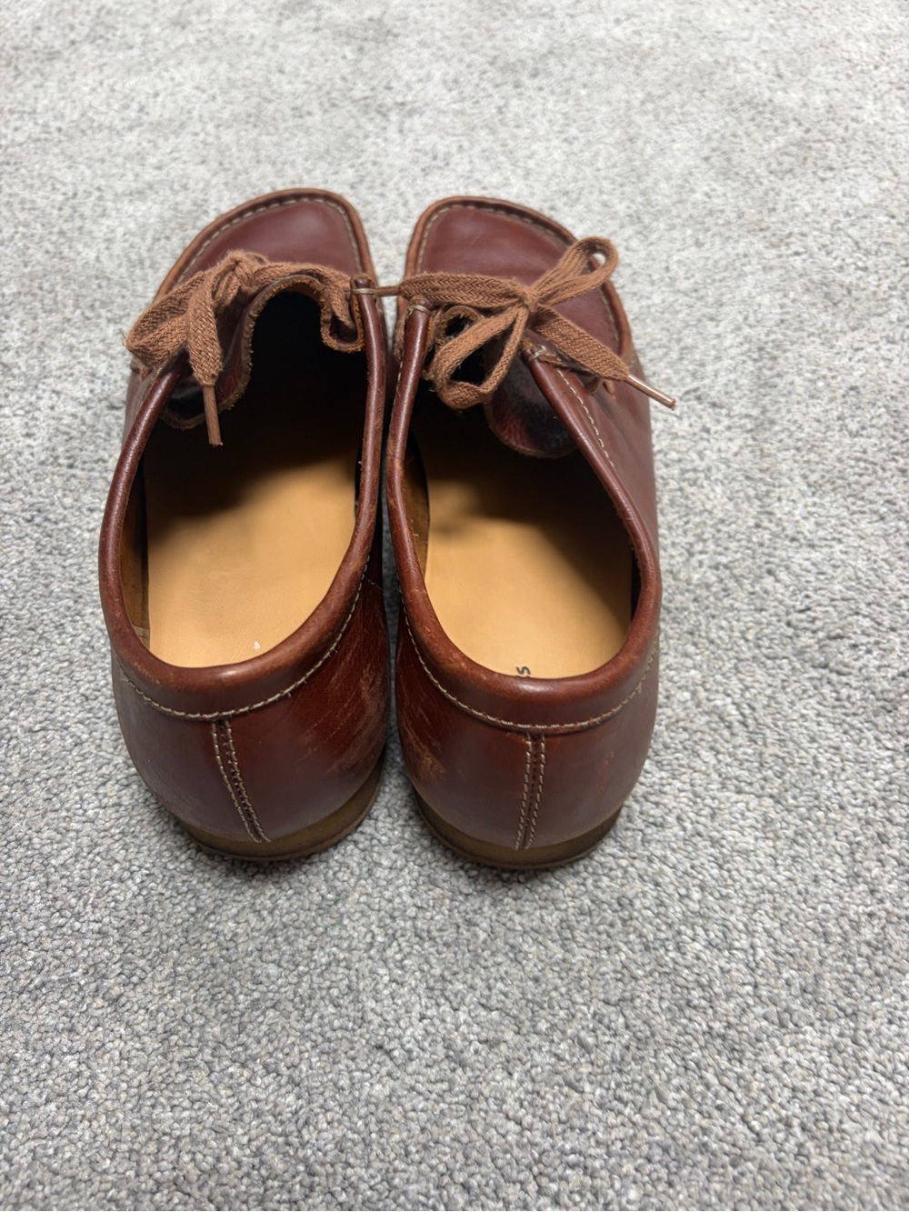 Clarks Men's Wallabee-Shacre II Run Leather Moc Toe Lace Up Shoes - Picture 2 of 8